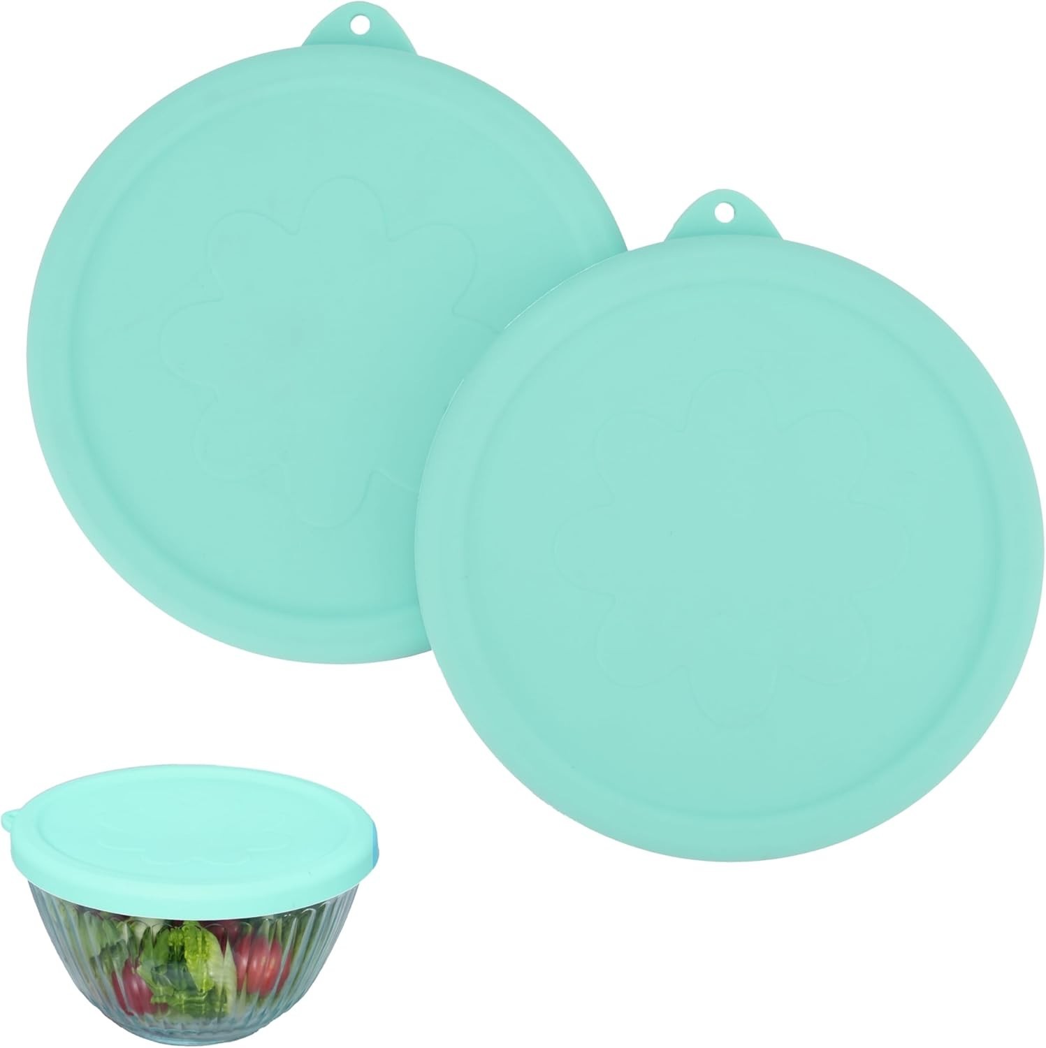 Silicone Lids Only Fit for Pyrex 7401-S 3 Cup Sculpted Glass Mixing Bowls, 2 ... gallery