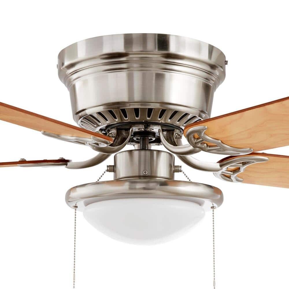 44 in. LED Ceiling Fan - Indoor, Brushed Nickel, Light Kit Included gallery