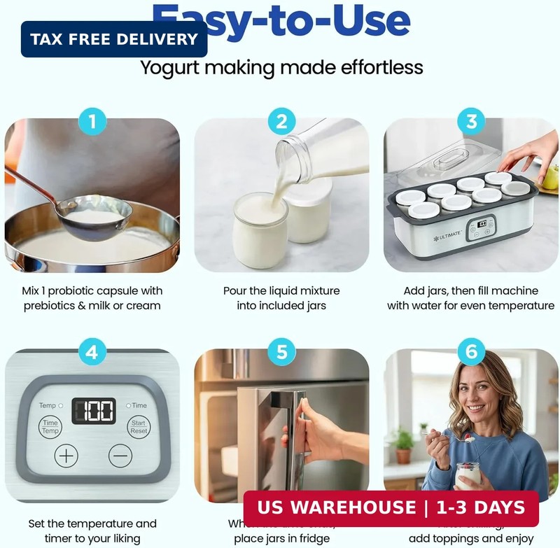 Ultimate Probiotic Yogurt Maker for Easy-to-Make Live Probiotics at Home with Ad gallery
