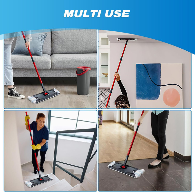 Reusable Microfiber Mop Pads Compatible with O Cedar H2Pro Flat Mop System, H2Pr gallery