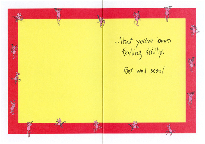 A Little Ditty Funny Get Well Card - Greeting Card by Oatmeal Studios gallery
