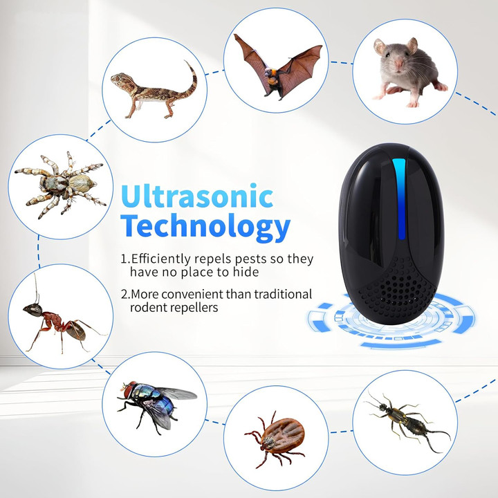6pcs Ultrasonic Solar Animal Repeller Outdoor Pest Deterrent New gallery