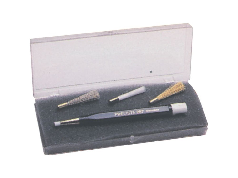 Excelta 262 Brush Set, Scratch, Straight, Brass, Steel, Nylon, Fiberglass,