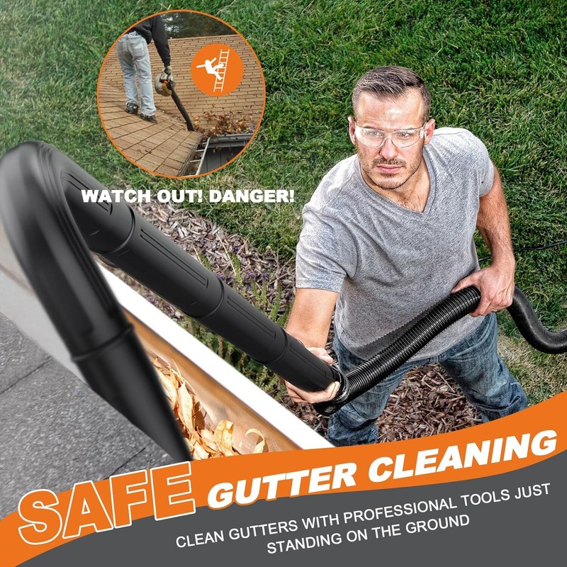 5-Piece Gutter Cleaning Kit Leaf Vacuum Attachment 2-1/2-Inch Wet/Dry Shop Vac A gallery