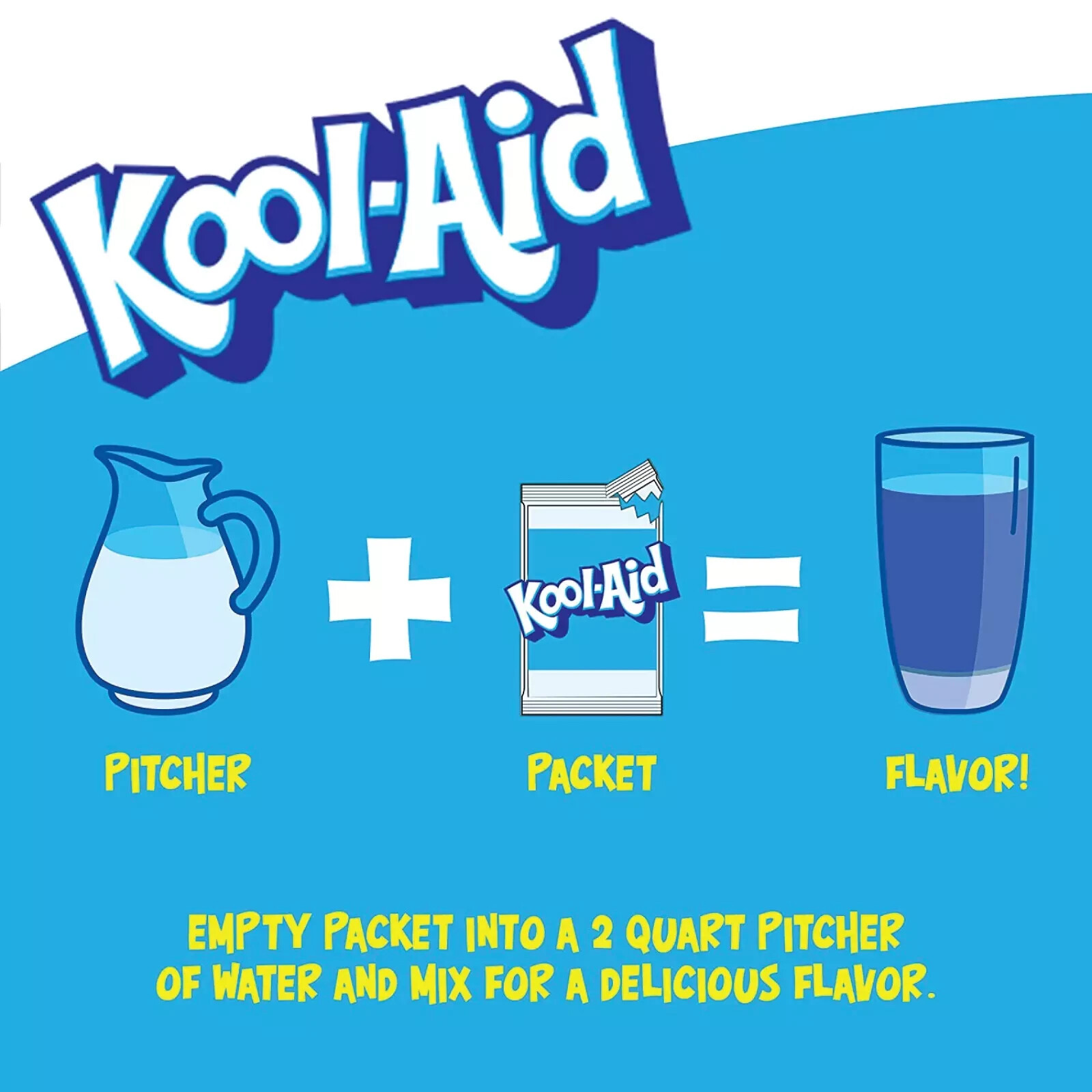 Full Box 48x Packets Kool-Aid Blue Raspberry Lemonade Caffeine Free Drink Mix gallery