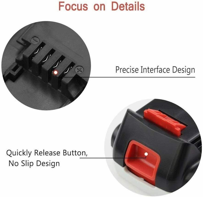 2x 20V Battery 3.0Ah Replacement for Black Decker 20V Lithium LBXR20 LB20 gallery