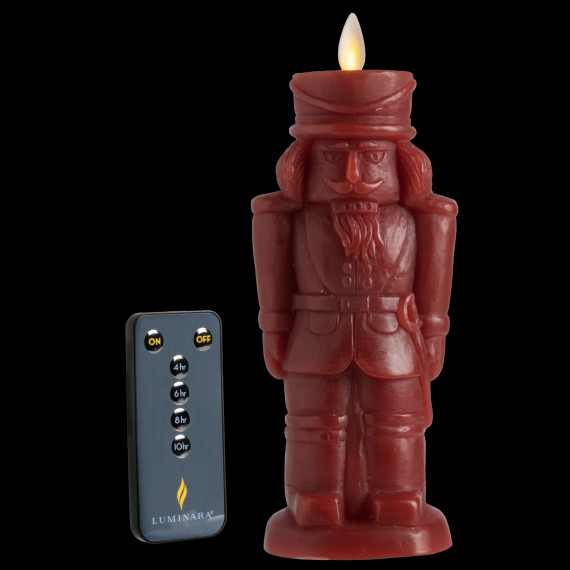 Luminara 8" Flameless Nutcracker Figural gallery