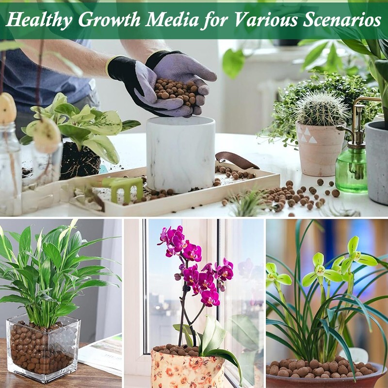 Plant expanded clay pebbles, suitable for indoor, outdoor and hydroponic growth gallery