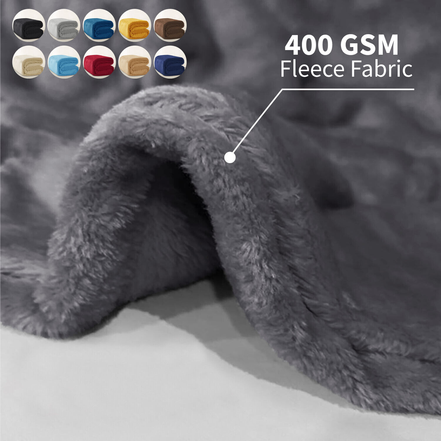 Reversible Large Faux Fur Fleece Throw Super Soft Light Weight Sofa Bed Blanket gallery
