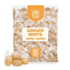 Ginger Mints Hard Candy, 2-Pound Bag (About 180 Pieces)