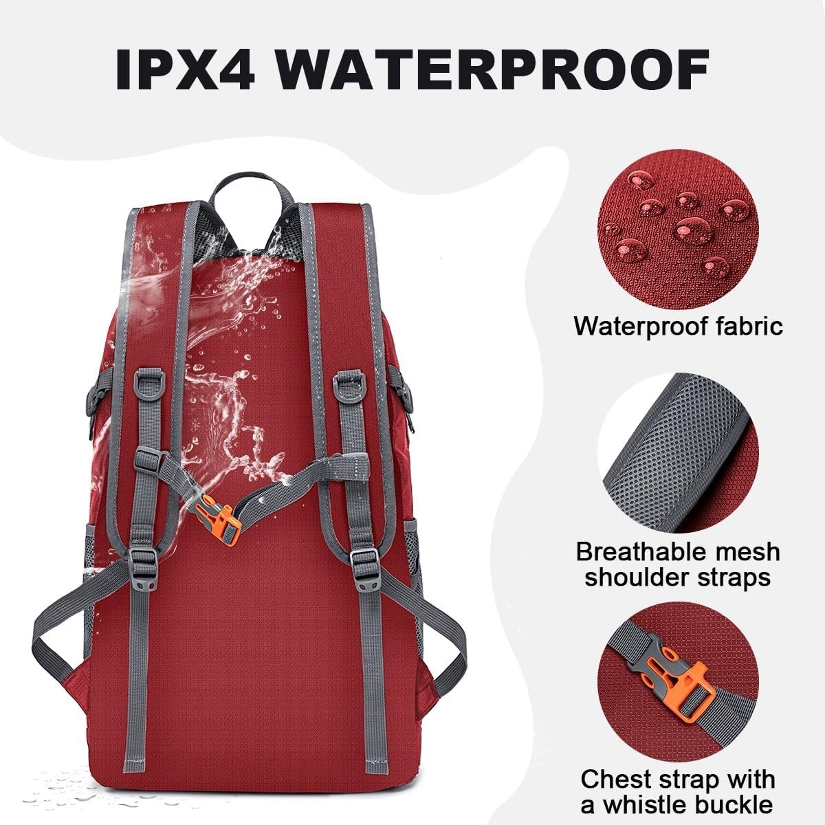 Backpack - Ultra Lightweight Packable Backpack for Travel Camping, Hiking Bac... 5