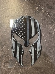 American Flag Spartan Corrections Support UVDTF Decal Made In USA Waterproof