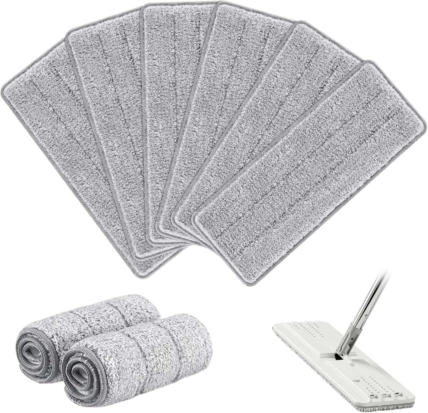 Flat Mop Head Replacement Pads Compatible with Joy-Moop Mop and Bucket Set, Reus gallery
