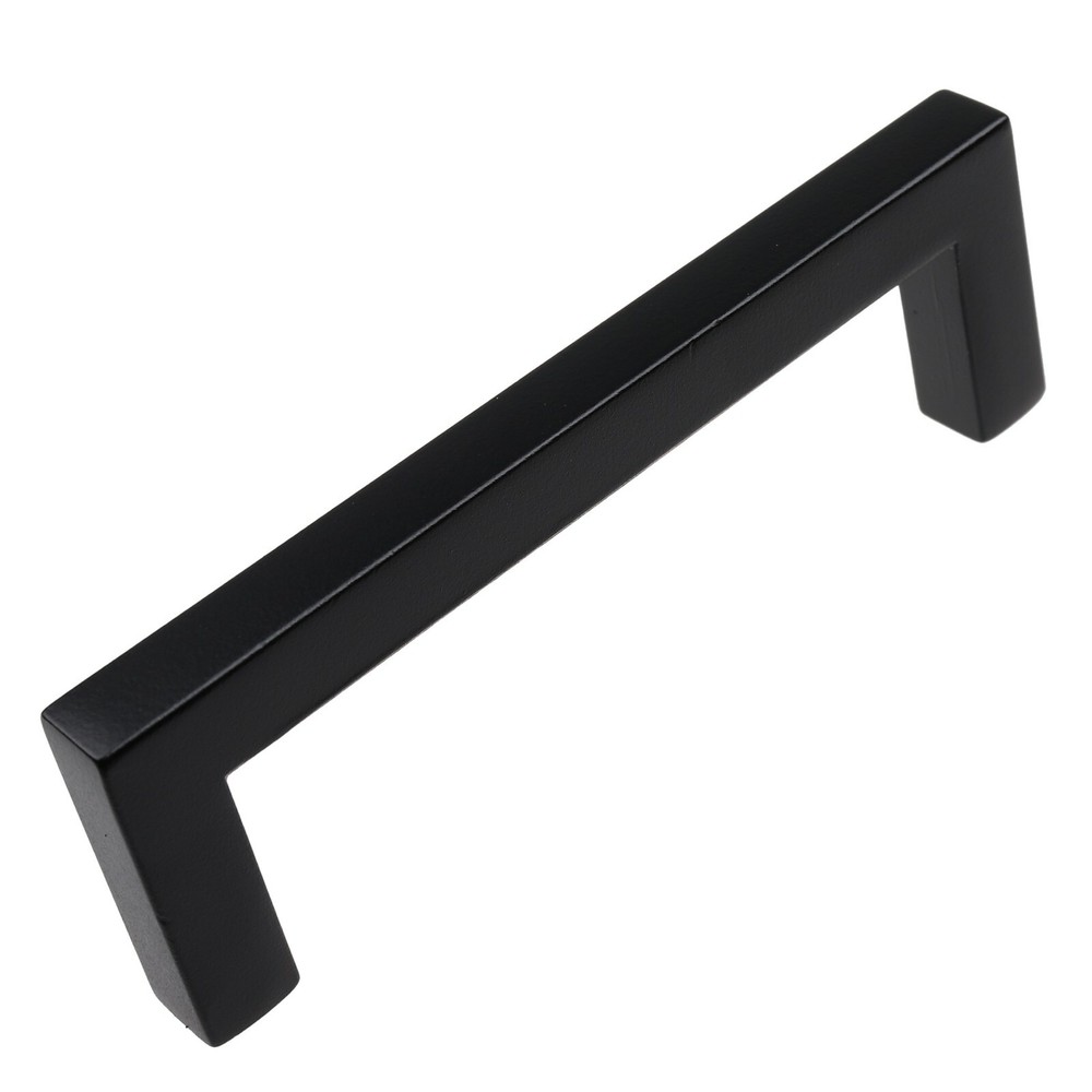 GlideRite 3-3/4" CC Solid Square Cabinet Bar Pull Matte Black - 87226-MB-1