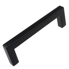 GlideRite 3-3/4″ CC Solid Square Cabinet Bar Pull Matte Black – 87226-MB-1