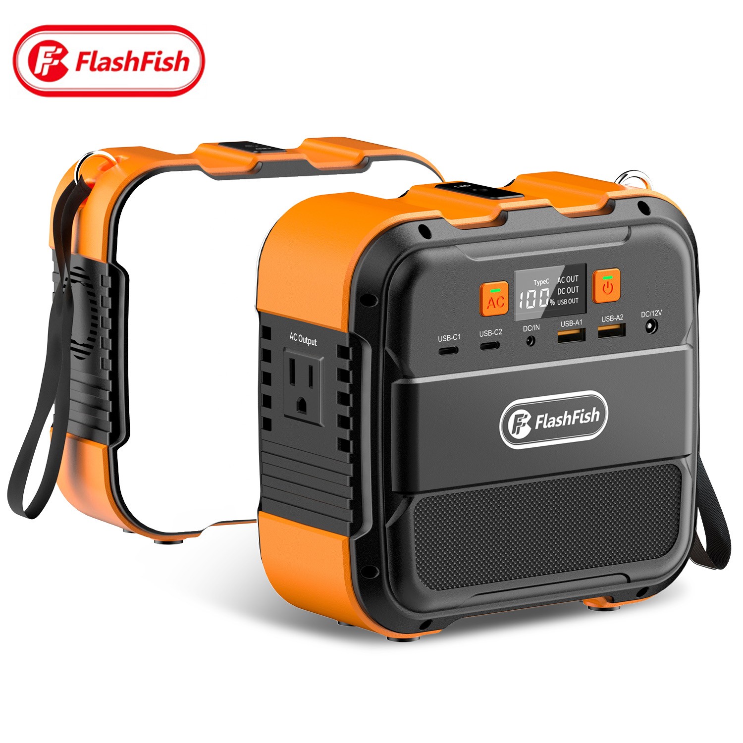 Flashfish Solar Generator Portable 120W 98WH 240W Peak Li-ion Battery for Camp gallery