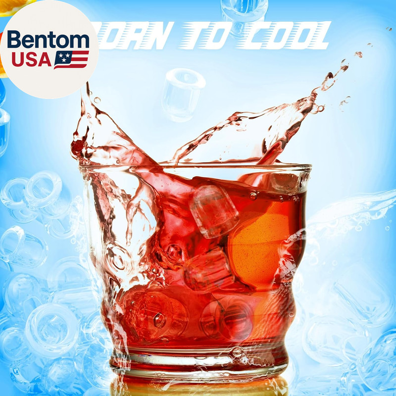 Countertop Ice Maker Machine, 8 Ice Cubes in 6 Mins, 26Lb/Day Bullet Ice with 2 gallery
