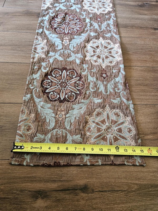 Comphy Table Runner Turquoise Blue & Brown Mandala Pattern Home Decor Tapestry gallery