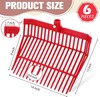 NEW 6PCS Manure Fork Replacement Head 18 Tines Pitchfork Red gallery
