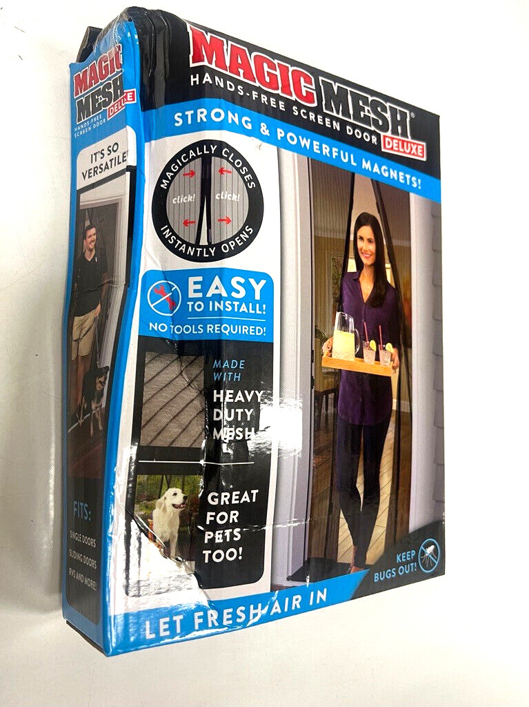 Magic Mesh Hands-Free Screen Door Deluxe Mesh Panel 83 in x 39 in gallery