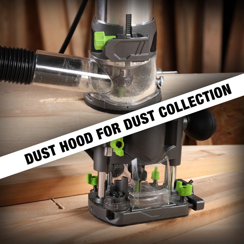 WORKPRO 6.5 Amp Compact Router Combo Kit 32000RPM Compact Router w/6 Router Bits gallery