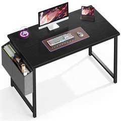 44 Inch Computer Writing Desk with Storage Bag, Steel Frame for HomeOffice Study