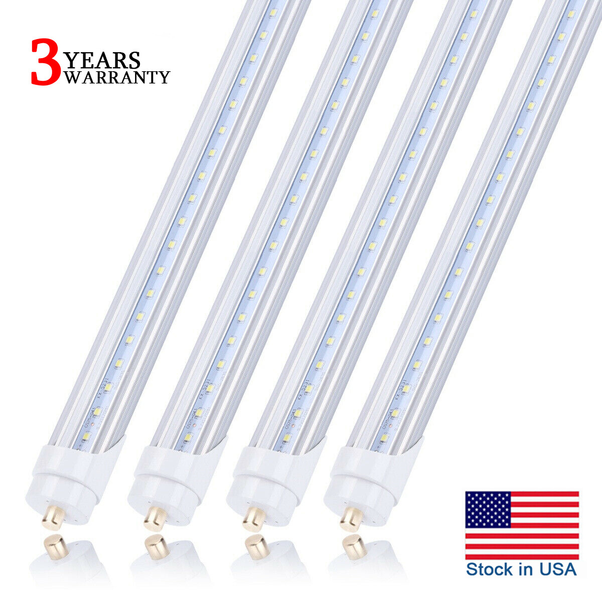 T8 FA8 Single Pin 8' Led Tube Light Bulbs 45W 8 FT Led Shop Light 5000K 6000K gallery