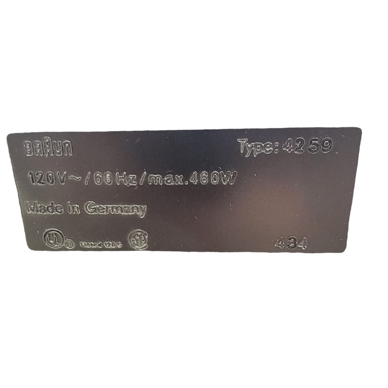 Braun Food Processor Chopper Blade Type 4259 Part Replacement Accessory gallery