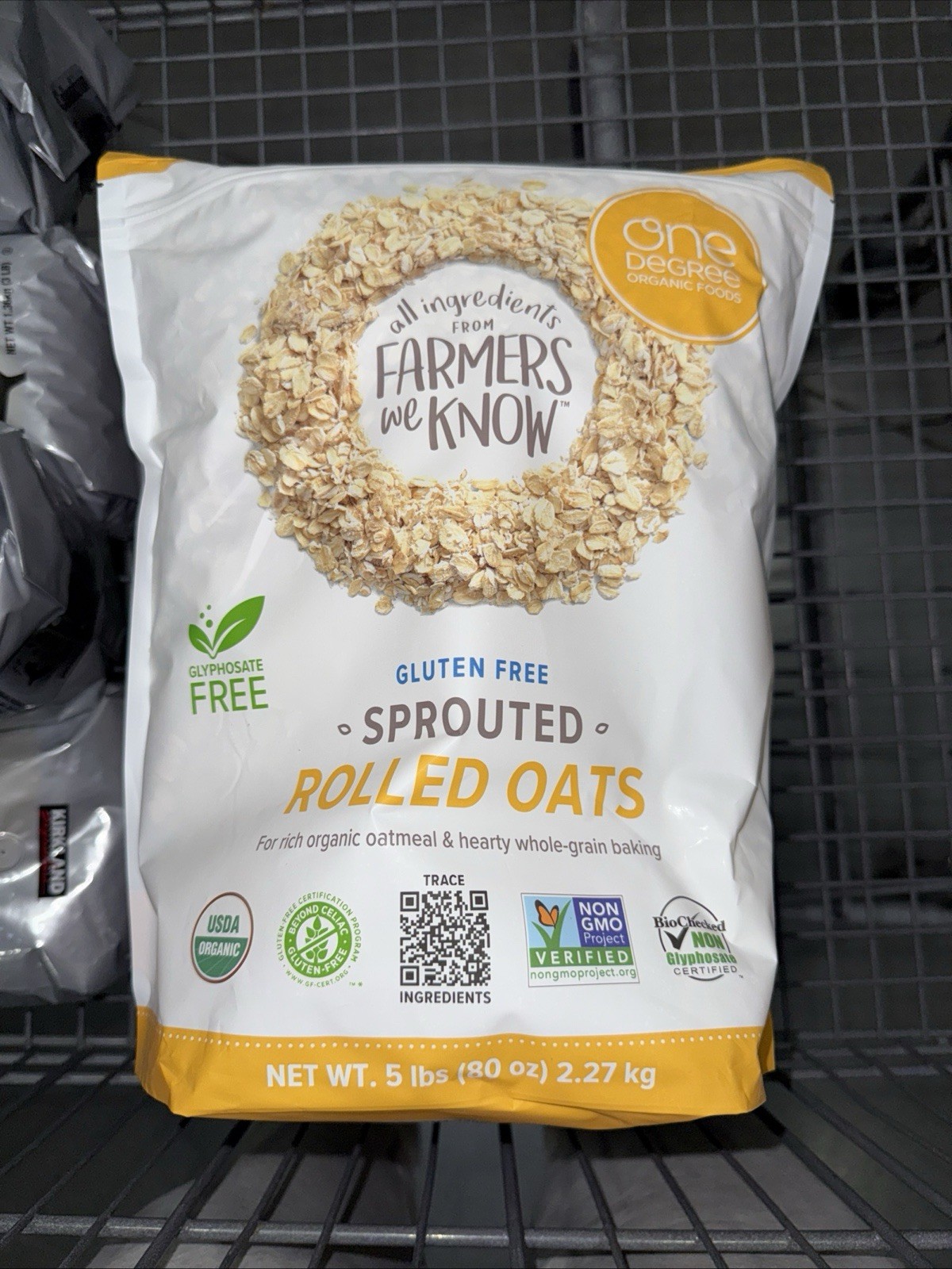 One Degree Gluten Free Sprouted Rolled Oats 5 Pounds EXP 10/2026 gallery