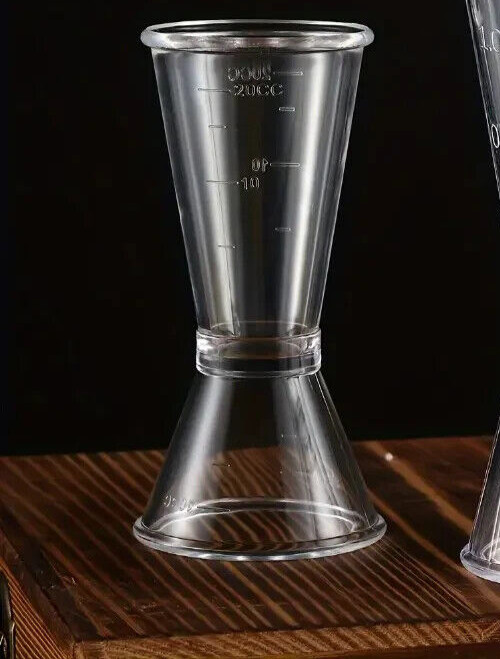 Double-Headed Bar Measuring Cups, Clear Plastic (PS) Jigger, Accurate Measu gallery
