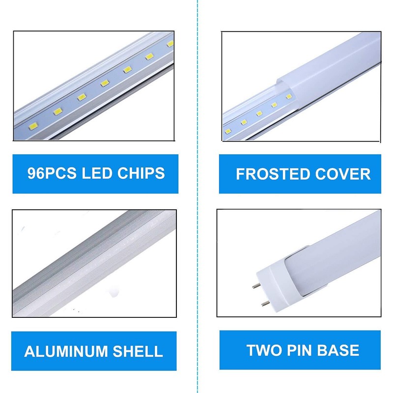 48 inch Fluorescent Replacement Double Ended Power 4000K Ballast Bypass 4/10/25 gallery