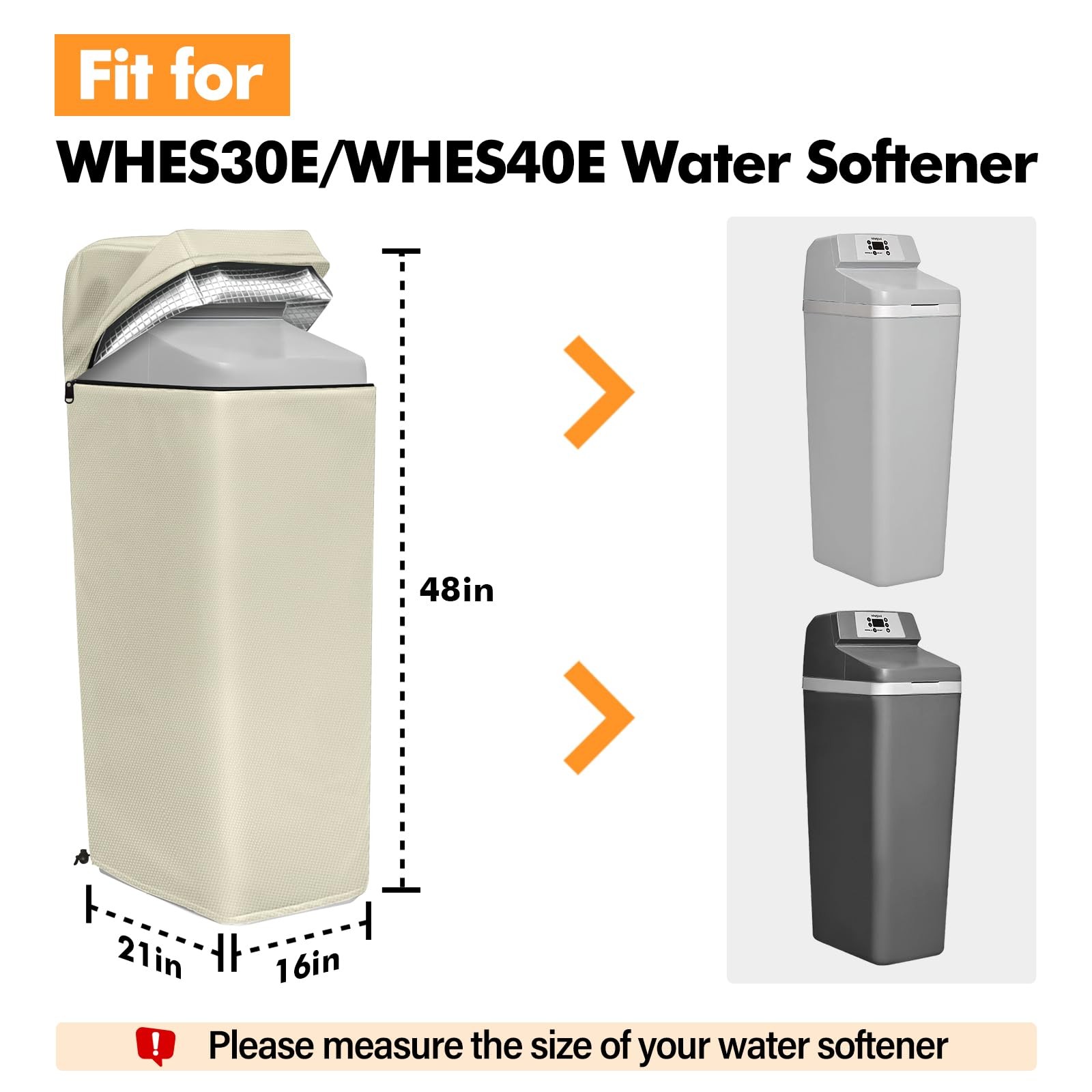 Water Softener Cover Insulated, 3 Layers Insulation Heavy Duty Protection Cov... gallery