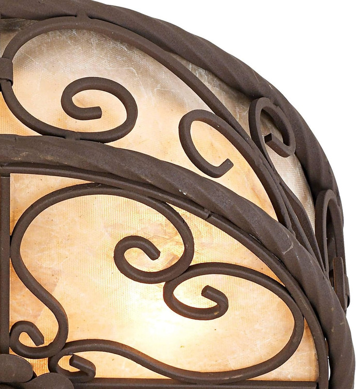 Rustic Dark Walnut Flush Mount Ceiling Light for Farmhouse Style Decor gallery