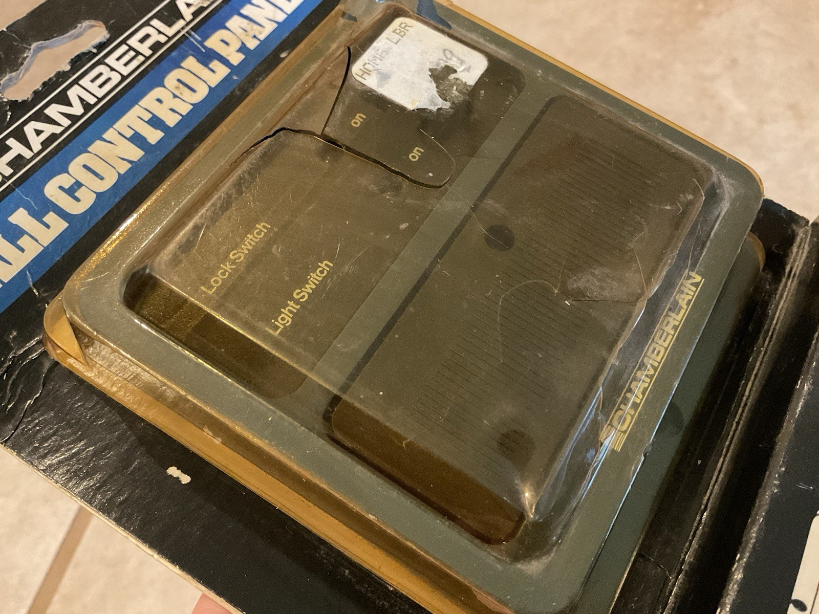 Vintage NOS Chamberlain Wall Button Garage Door Control Console Panel Model 45 gallery