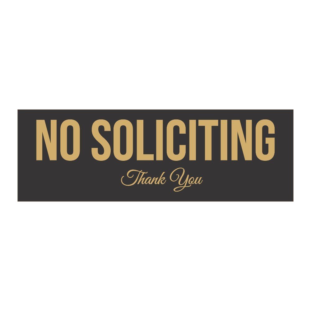 Basic No Soliciting Sign gallery