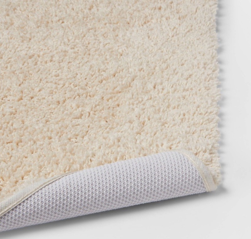 Threshold Antimicrobial Bath Rug - Beige Size 22"x60" NWOT gallery