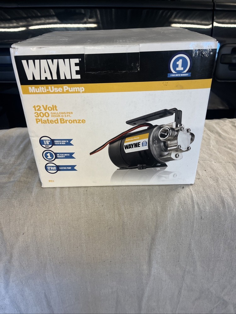 Wayne PC1-12V Multi-Use Pump Transfer 350 Gallons Per Hour 57716-WYN1