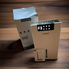 KeepGlad RX02-B Compact Tabletop Dehumidifier 2000mL Digital Display Drain