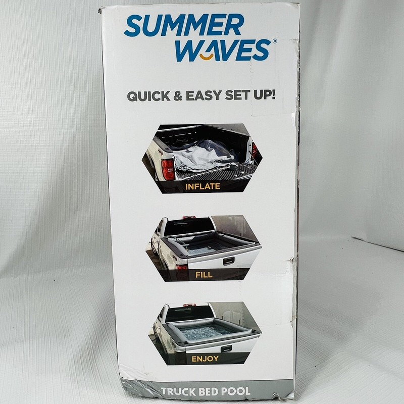 Summer Waves Inflatable Truck Bed Pool (66 In x 62 In x 21 In) Short Bed Trucks gallery