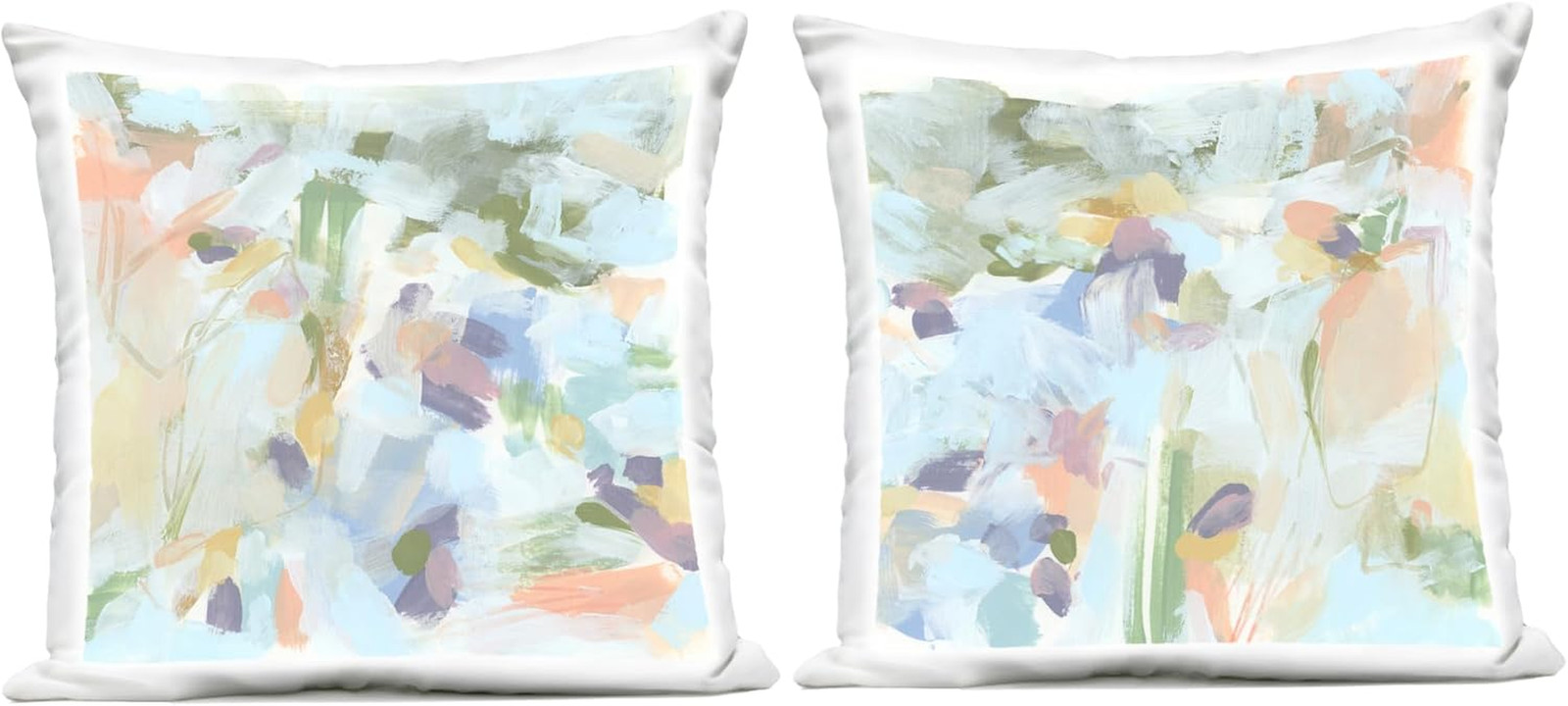 Pastel Abstract Expressions Outdoor Pillow Set by June Erica Vess (2-Pack) gallery