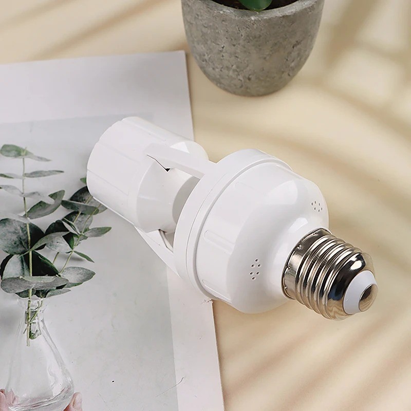 Infrared PIR Motion Sensor E27 LED Light Lamp Bulb Holder Socket Switch 110/220V gallery