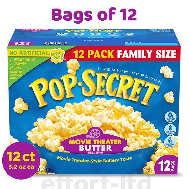 Butter Popcorn Microwave Bags - 12 Count, 3 oz Each gallery