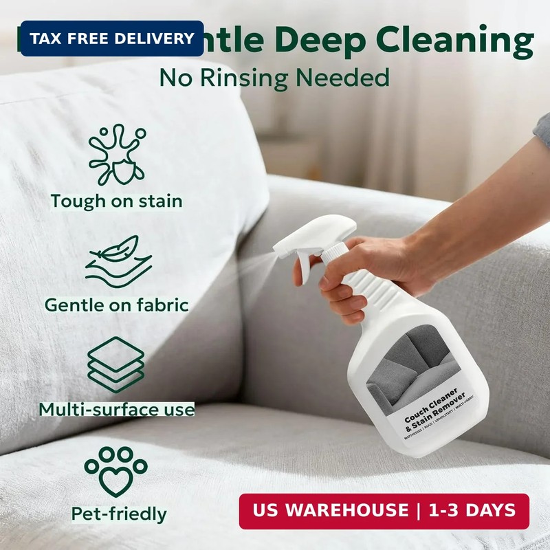 Couch Stain Remover Spray: Multi-Surface Upholstery Cleaner - Pet-Safe Non-Toxic gallery