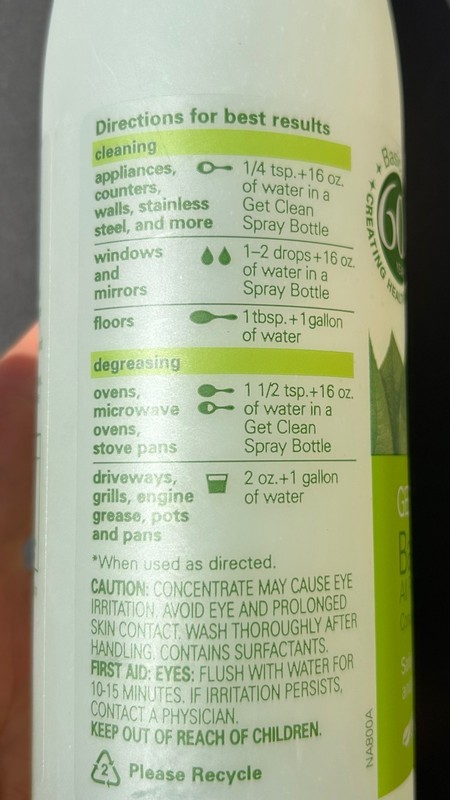 Shaklee Basic H2® Biodegradable Concentrated Cleaner 16 oz. No Animal testing gallery