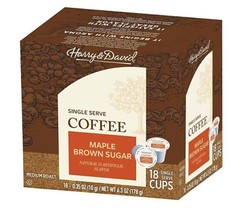 Harry & David Maple Brown Sugar Single Serve Coffee Cups (for Keurig) – 18 Count