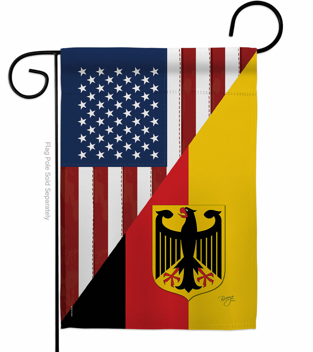 US German Friendship Garden Flag Regional Decorative Gift Yard House Banner gallery
