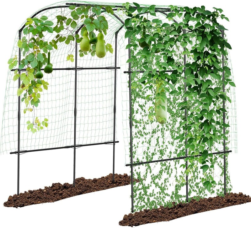 NAIZEA Trellis for Garden Vegetable Trellis Garden Arch Trellis for Climbing gallery
