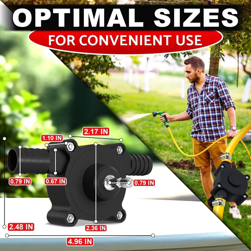 Durable Electric Drill Pump for Efficient Liquid Transfer - Lightweight, 40L/min gallery