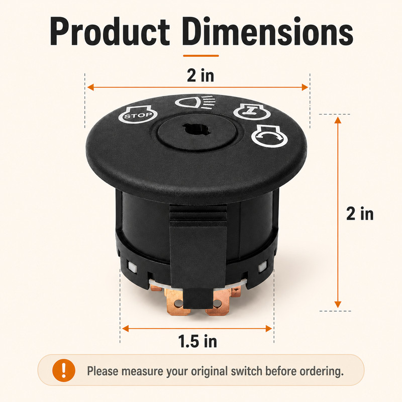 Ignition Switch for Weed Eater PB175A46 W14538 WE261 WELRVBA30 Tractor gallery