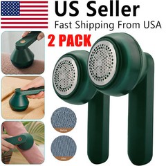 2× Electric Lint Remover Clothes Cleaner Fabric Shaver USB Rechargeable Defuzzer